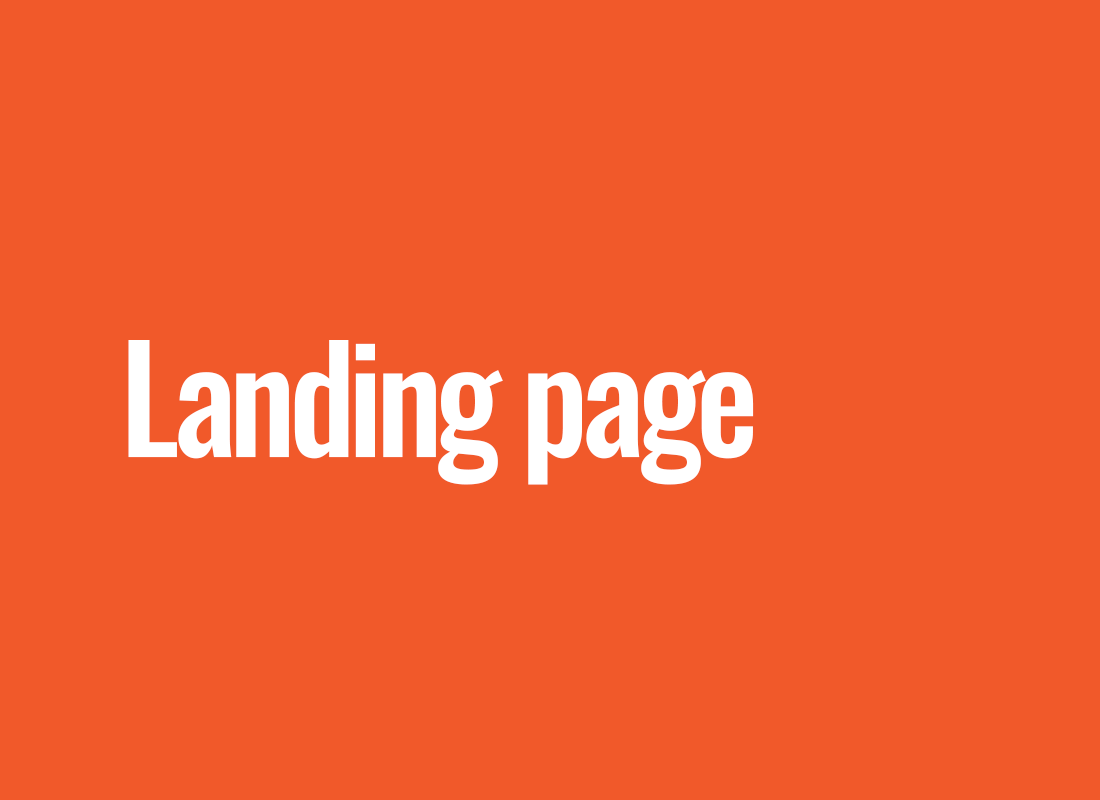 Landing page