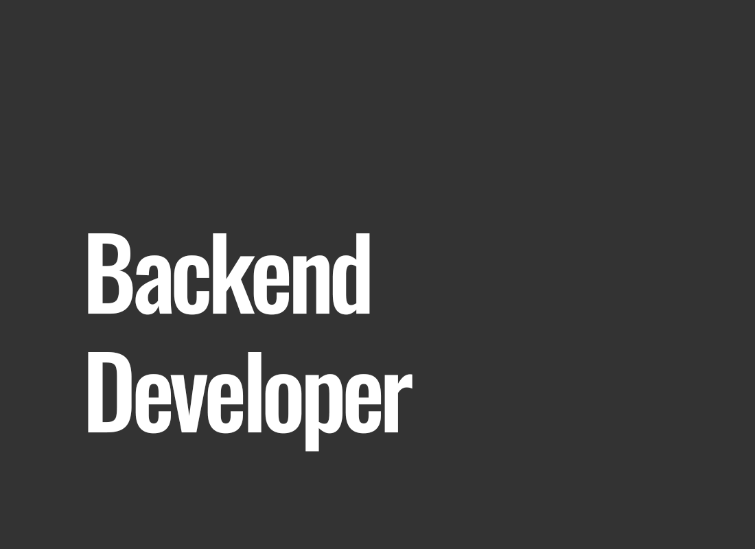 Backend Developer