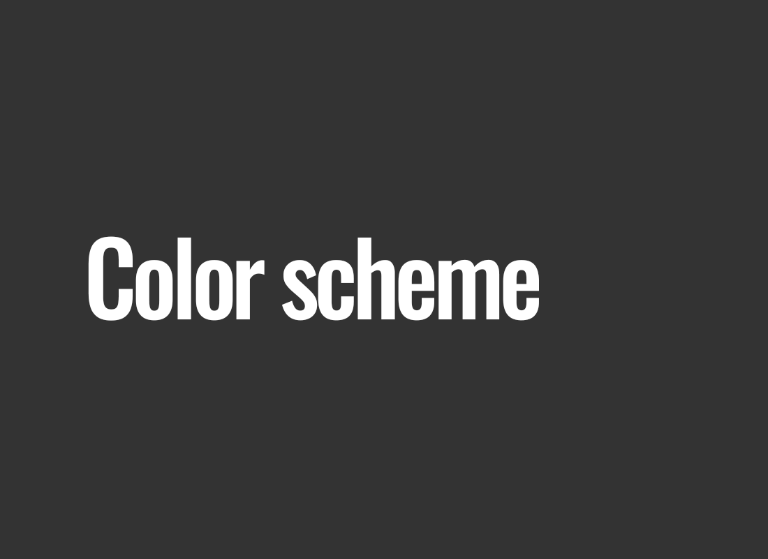 Color scheme