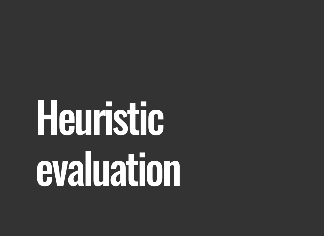 Heuristic evaluation