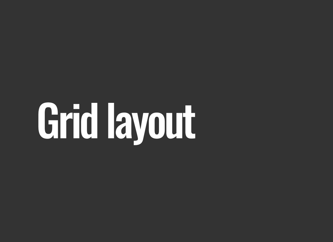 Grid layout