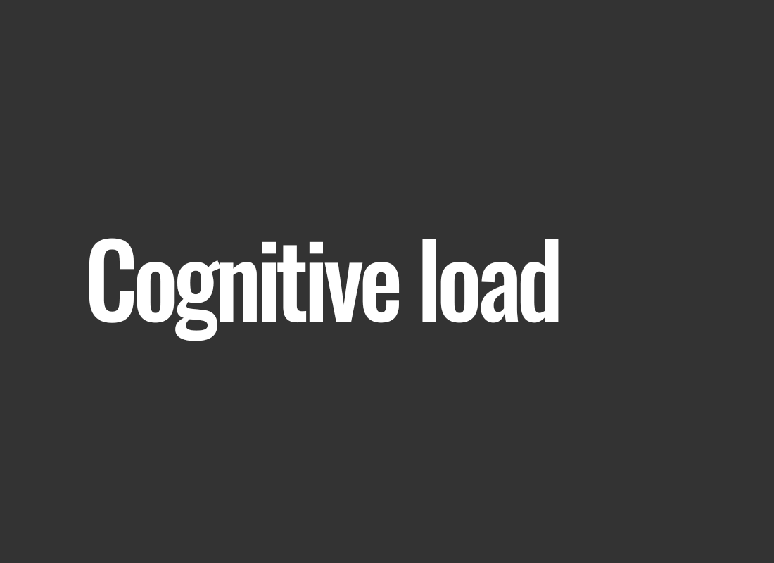 Cognitive load