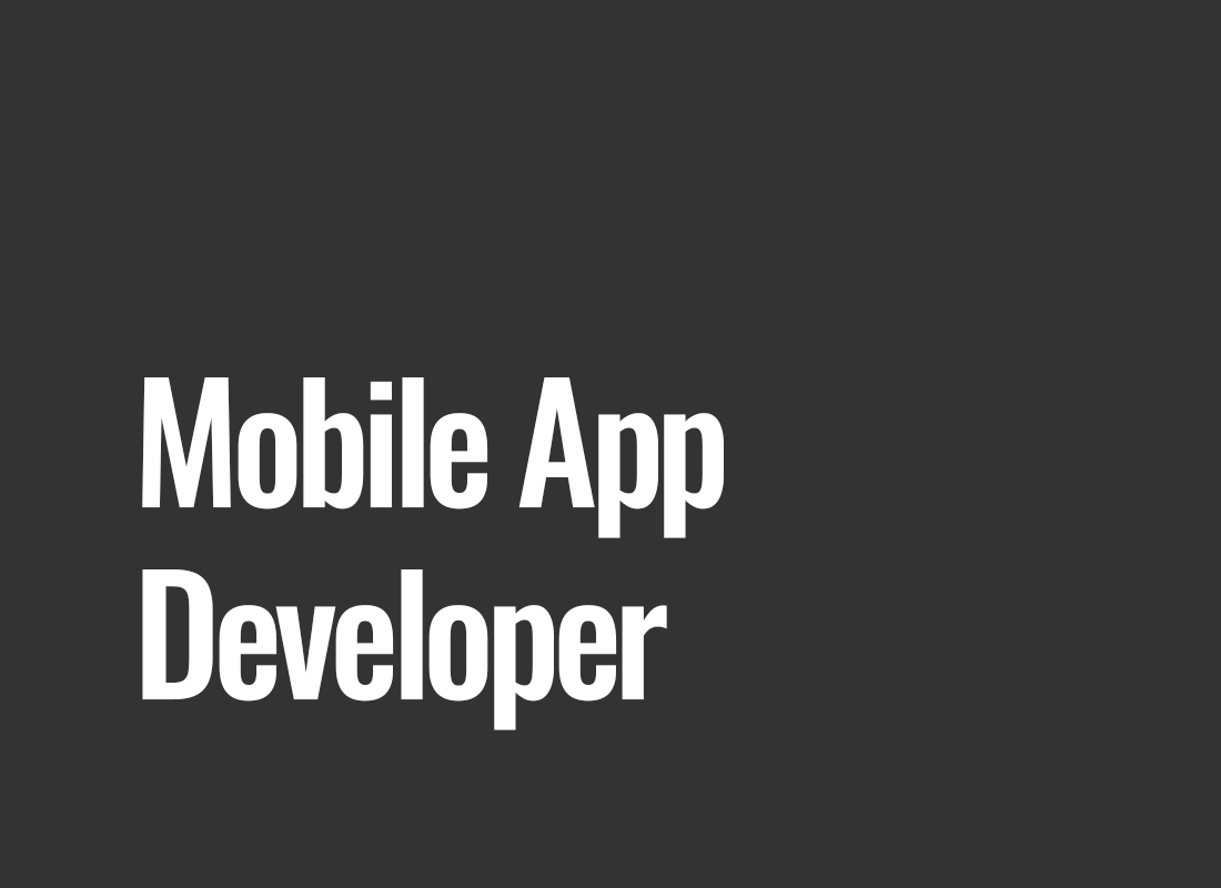 Mobile App Developer