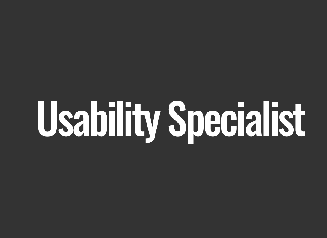 Usability Specialist