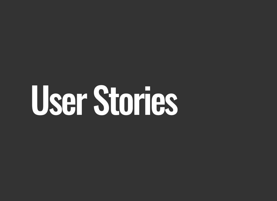 User Stories 