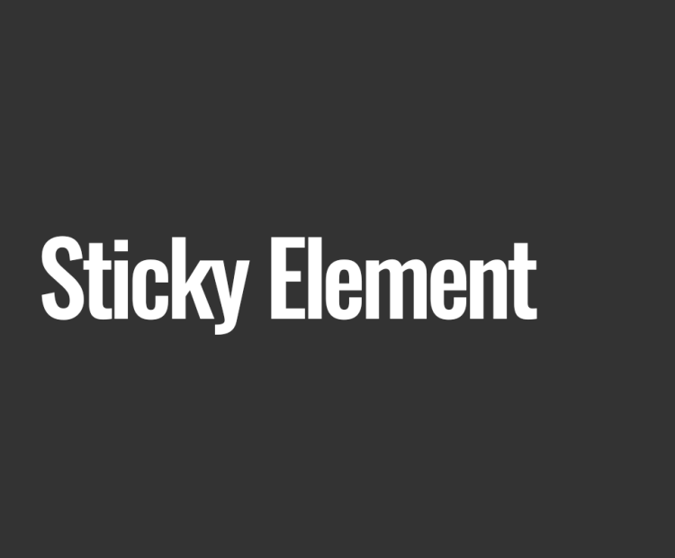Sticky Element