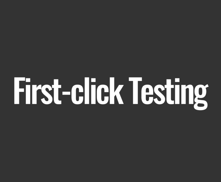 First-click Testing